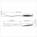 Garfo Trinchante Lyf Verde Com Lâmina Aço Inox  E Cabo De Pol