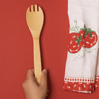 Garfo Vazada De Bambu Mozcada 30cm Organica Multiuso