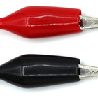 Garra Jacaré 35mm Isolado Preta E Vermelha 10 Pares