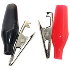 Garra Jacaré 35mm Isolado Preta E Vermelha 10 Pares