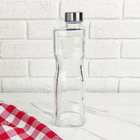 Garrafa 1 Litro H2o De Vidro Quadrada, Vdr7269, Euro Home