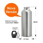 Garrafa Academia Squeeze Alumínio Prime Vermelha 750ml Mosque