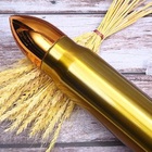 Garrafa Aço Inox Termica Dourada Projetil Estojo Bala Muniçao