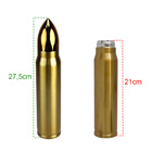 Garrafa Aço Inox Termica Dourada Projetil Estojo Bala Muniçao