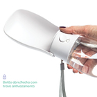 Garrafa Água Passeio Pet Bebedouro 350ml Dobrável E Portátil