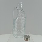 Garrafa Água Suco Leite Com Alça Home&co Tampa Inox Vidro 1l