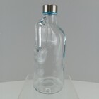 Garrafa Água Suco Leite Com Alça Home&co Tampa Inox Vidro 1l