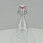 Garrafa Água Suco Leite Home&co Com Trava Na Tampa Vidro 350m