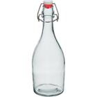 Garrafa Água Suco Leite Home&co Com Trava Na Tampa Vidro 500m