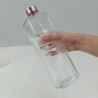 Garrafa Água Suco Leite Home&co Vidro 1,1 Litros 27x8x8cm Tra