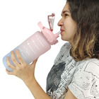 Garrafa Com Horario Motivacional 2 Litros Academia Frases Mot