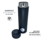 Garrafa Conservadora de Temperatura de Aço Inox Com Led
