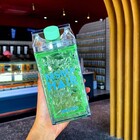 Garrafa Copo Squeeze Gel  Canudo Bico Verde 400ml Congelante