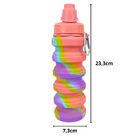Garrafa De Agua De Silicone Dobrável Colorida 500ml Partna 42
