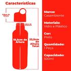 Garrafa De Água De Vidro Run Like Hell 500ml - Casambiente R9