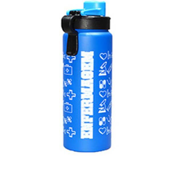 Garrafa De Alumínio Profissão - Enfermagem 750 Ml Azul