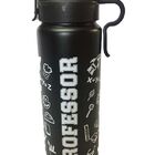Garrafa De Alumínio Profissão - Professor - Preta - 750 Ml