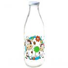 Garrafa De Leite Vidro 1l Decorada Vaquinha - Class Home