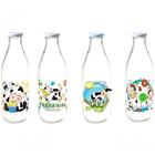 Garrafa De Leite Vidro 1l Decorada Vaquinha - Class Home