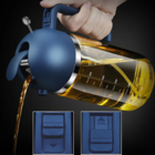 Garrafa De Óleo Bitfly Spray Tempero Óleo Derramando Garrafa