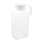 Garrafa De Vidro 1,7 Litros P/ Água C/ Tampa Plástica Branca