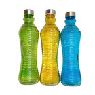 Garrafa De Vidro 1l Multicores Pra Água E Bebidas Multiuso