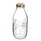 Garrafa De Vidro Com Tampa Metálica Bormioli Rocco 1000ml