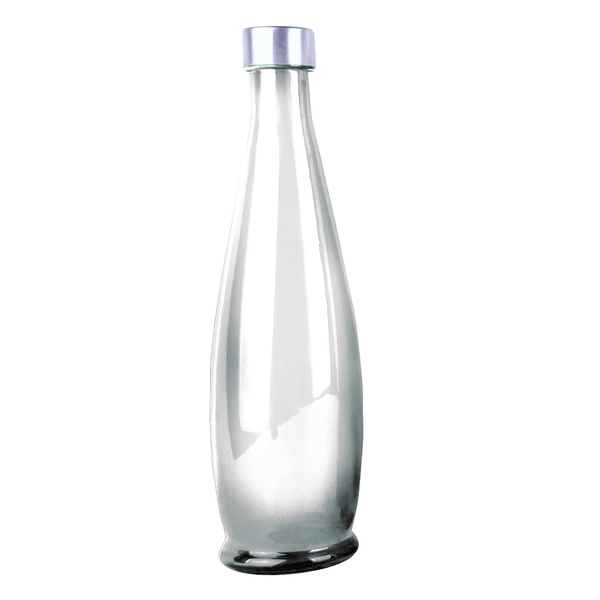 Garrafa De Vidro Transparente Com Tampa - 1 Litro