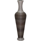 Garrafa Decorativa 100x29x29cm Plástico Cinza