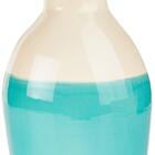 Garrafa Decorativa Aquamare De Cerâmica Azul Para Estante