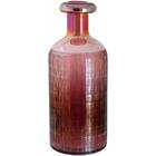 Garrafa Decorativa Benji Vidro Rosa Lustrado P/ Sala Quarto