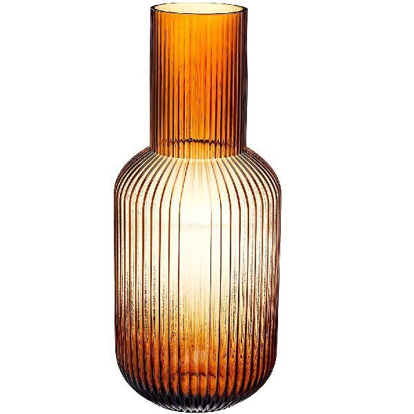 Garrafa Decorativa Bertha 44x18cm Vidro Ambar Cn Home Co Gs 3