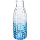 Garrafa Decorativa Candide P/ Sala Quarto Cozinha Vidro Azul
