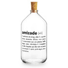 Garrafa Decorativa De Vidro 500 Ml Amizade Decoração