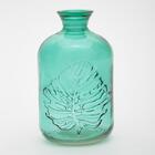 Garrafa decorativa de vidro verde leaf long 20cm Urban