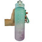 Garrafa Horario Motivacional 900ml Academia Esporte Treino Ca