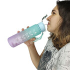 Garrafa Horario Motivacional 900ml Academia Esporte Treino Ca