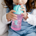 Garrafa Infantil Canudo Retratil Dino Patinete 340ml Buba - R