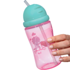 Garrafa Infantil Canudo Retratil Dino Patinete 340ml Buba - R