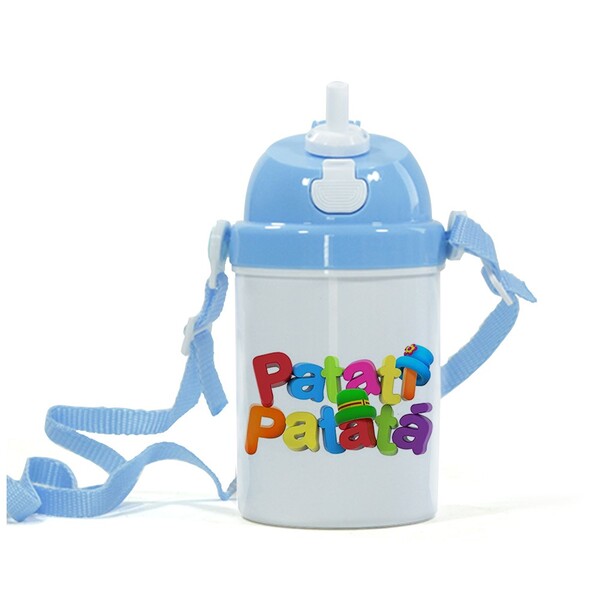 Garrafa Infantil Patati Patata Logo - Garrafa Infantil Azul