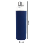 Garrafa Infusora Vidro Portátil Suco Detox Chá Capacidade 550