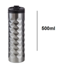 Garrafa Inox 500ml Cinza