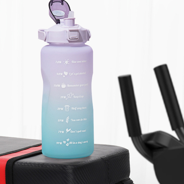 Garrafa Motivacional Anti-vazamento 2 L Livre Bpa - Lilás