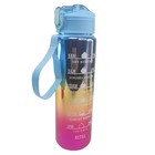 Garrafa Motivacional Medidor Kit 3 Uni Treino Academia Agua S