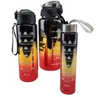 Garrafa Motivacional Metalica Kit 3 Uni Medidor Agua Cha Pass