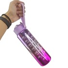 Garrafa Motivacional Metalica Kit 3 Uni Squeeze Medidor 2 Lit