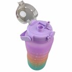 Garrafa Motivacional Squeeze Termica Kit 2 Uni Sensor Led Vis