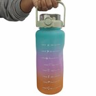 Garrafa Motivacional Squeeze Termica Kit 2 Uni Sensor Led Vis