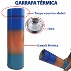 Garrafa Motivacional Squeeze Termina Kit 2 Uni Sensor Led 2 L