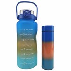 Garrafa Motivacional Squeeze Termina Kit 2 Uni Sensor Led 2 L